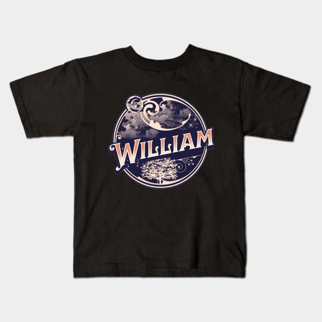 William Name Tshirt Kids T-Shirt by Renata's